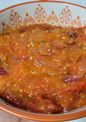 Una foto de Salsa de tomates express