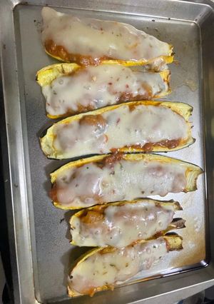 A picture of Baked Zucchini.