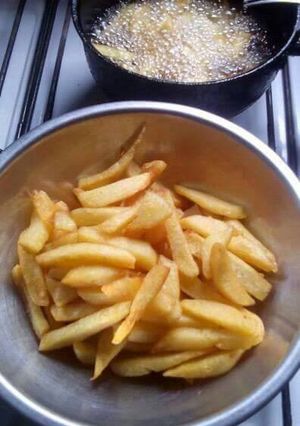 Una foto de Papas fritas tentadoras!