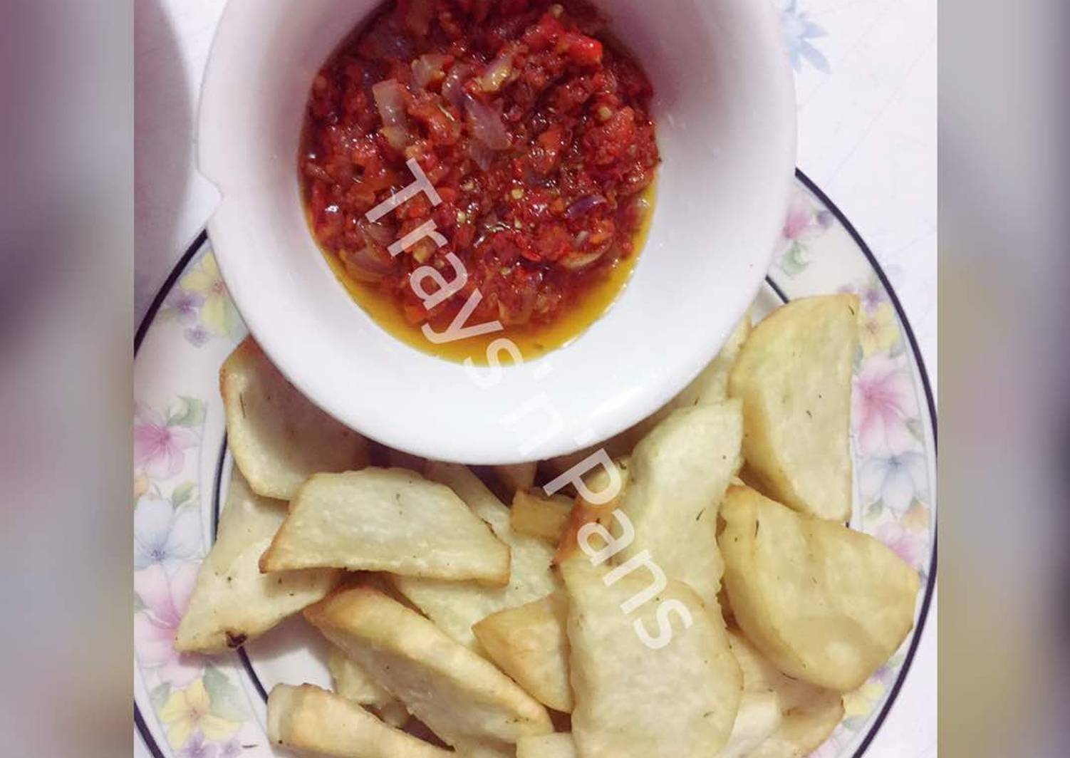 Pepper Sauce & Fried Yam Recipe by Peniel Ajuka Cookpad