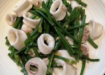 Ultimate Prepare Recipe Green Chives w Squid Delicious Nutritious