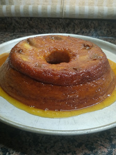 Una foto de Budín de pan en microondas