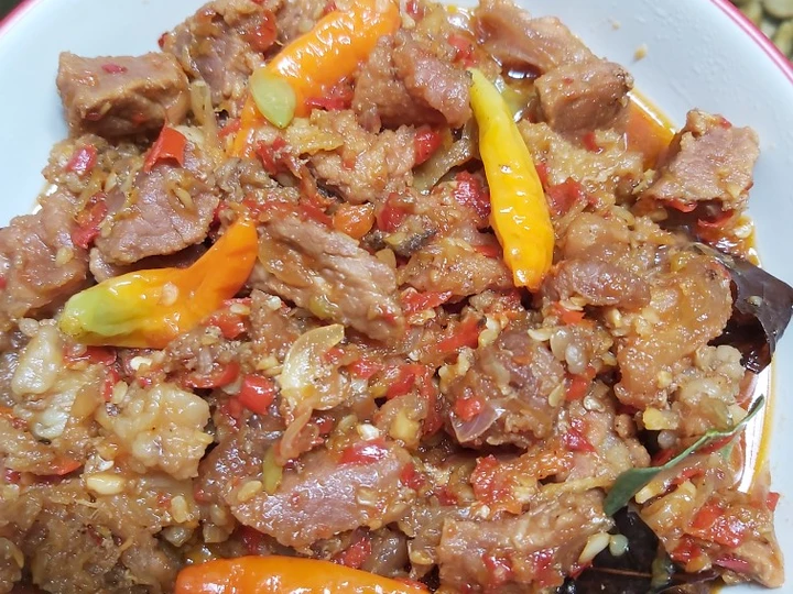 Langkah Gampang Membuat Resep Oseng mercon daging sapi yang Enak