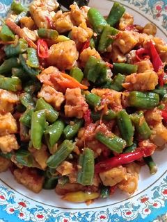 Foto resep Tumis tempe kacang panjang