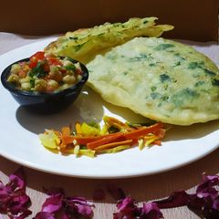 A picture of Paneer Bhatura.