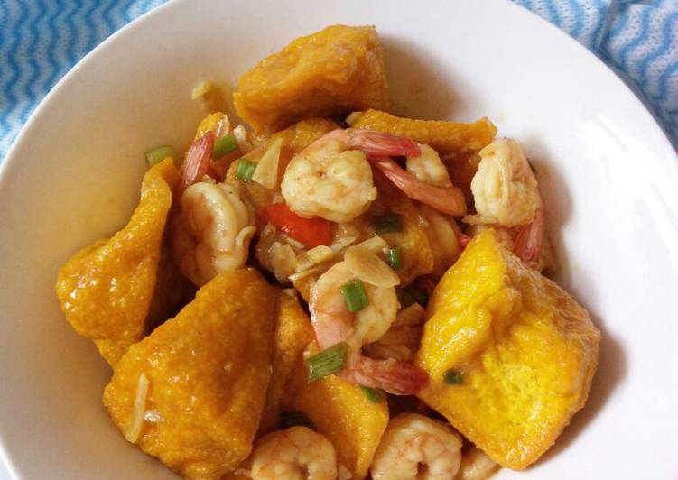 Tahu udang saus tiram