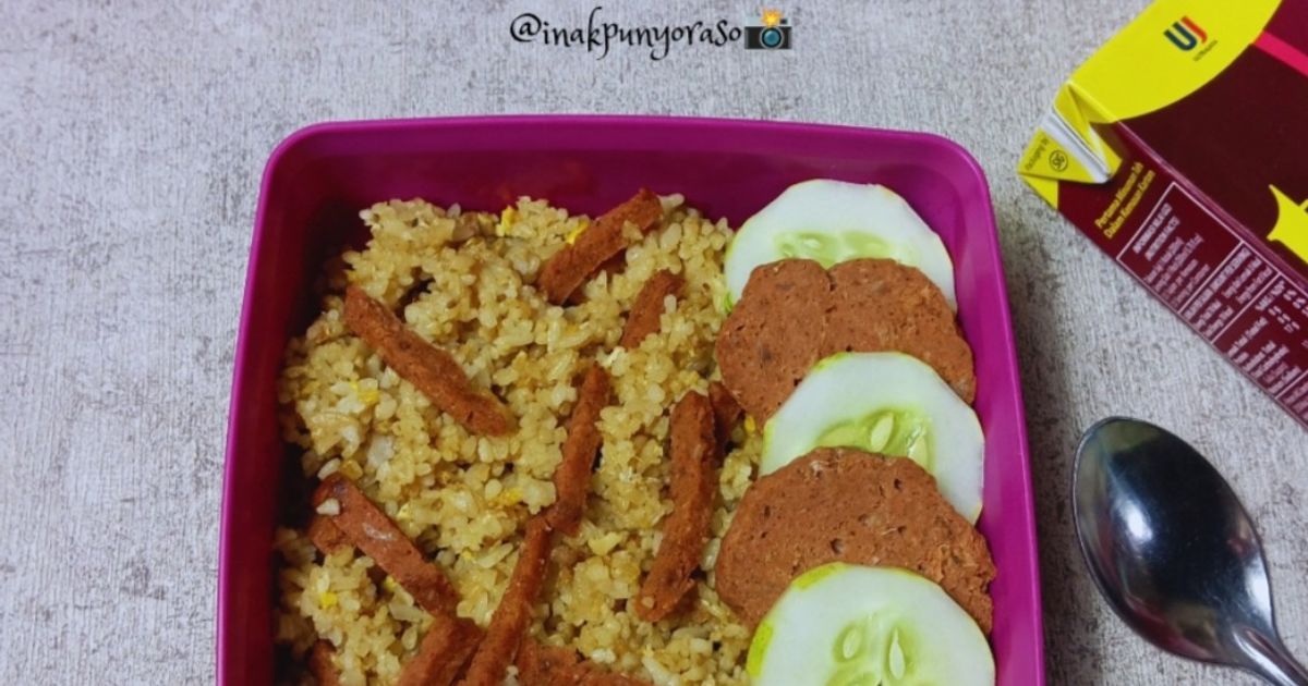 Nasi Goreng Beef Pepperoni (bekal sekolah) SatSet