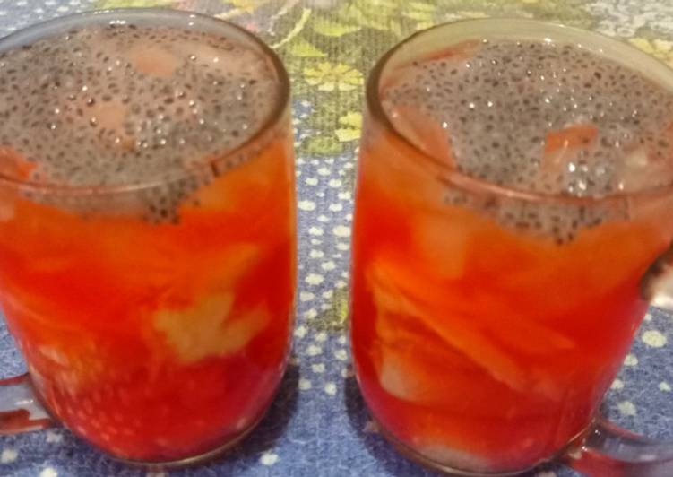 Resep Es tape cocopandan selasih Anti Gagal