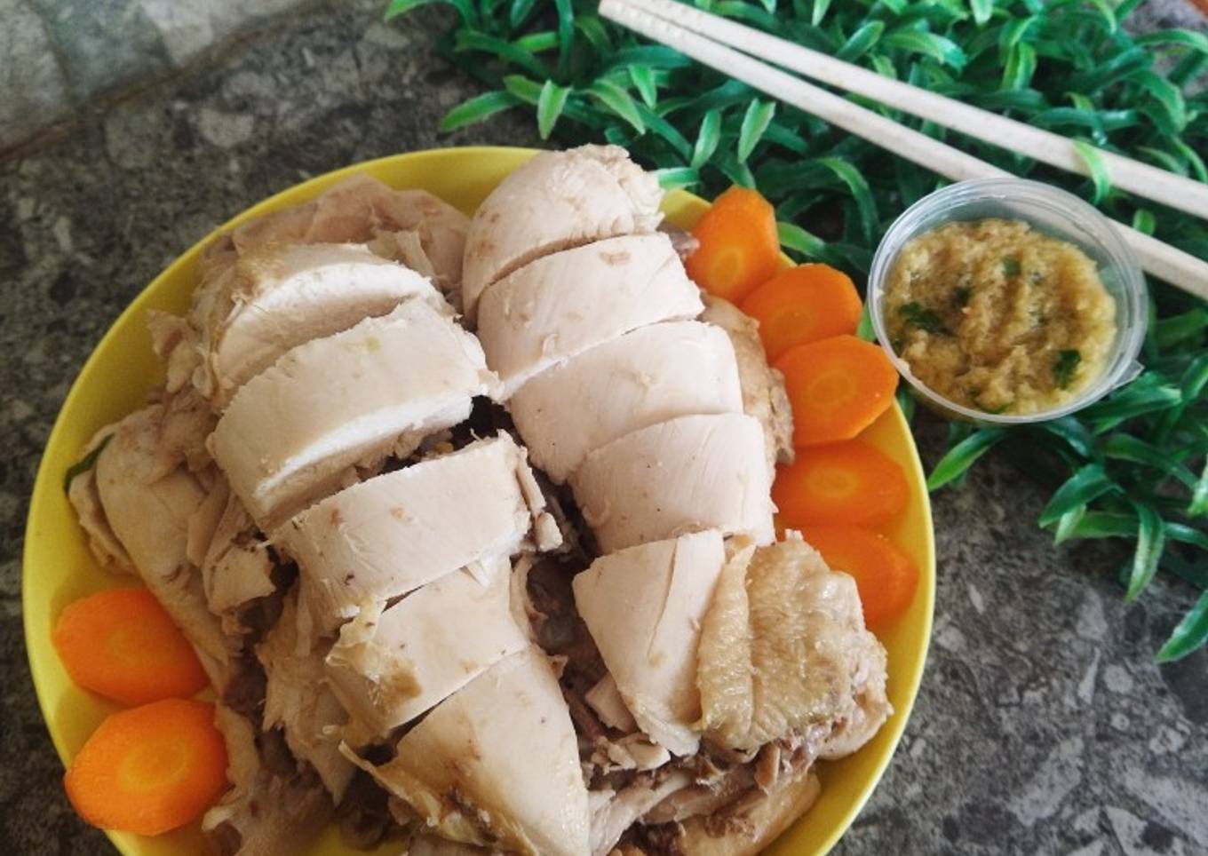 Bagaimana Menyiapkan Ayam kukus Jahe (Chinese Steamed Chicken) Anti
Gagal