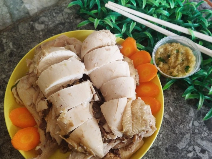 Cara Sederhana Membuat Resep  Ayam kukus Jahe (Chinese Steamed Chicken) yang Lezat Sekali, Menggugah Selera