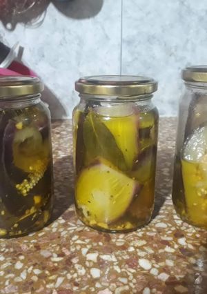 Una foto de Escabeche de berenjena