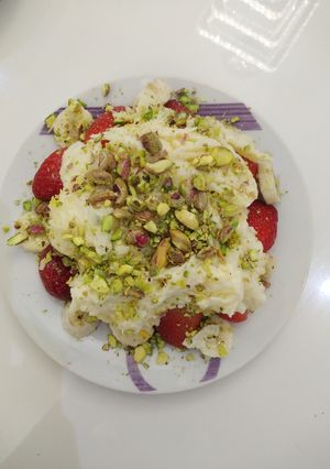 صورة لوصفة حلو ب 3 مكونات فقط سريع التحضير مجرد فكرة 😋