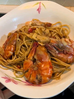 Foto resep [Ala Cafe] Shrimp Spaghetti Aglio Olio 🦐🍝