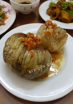 Hình của món Cà bát rim nước tương.