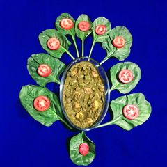 Matar Aloo Palak A picture of Matar Aloo Palak.