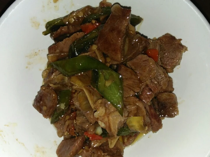 Cara Mudah Menyiapkan Resep Tumis oseng daging sapi mercon yang Sempurna Anti Ribet, Lezat