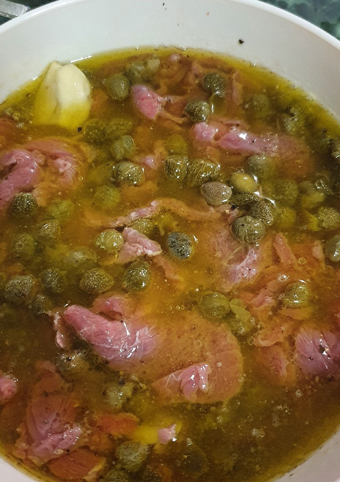 Una foto de Carpaccio de punta de lomo