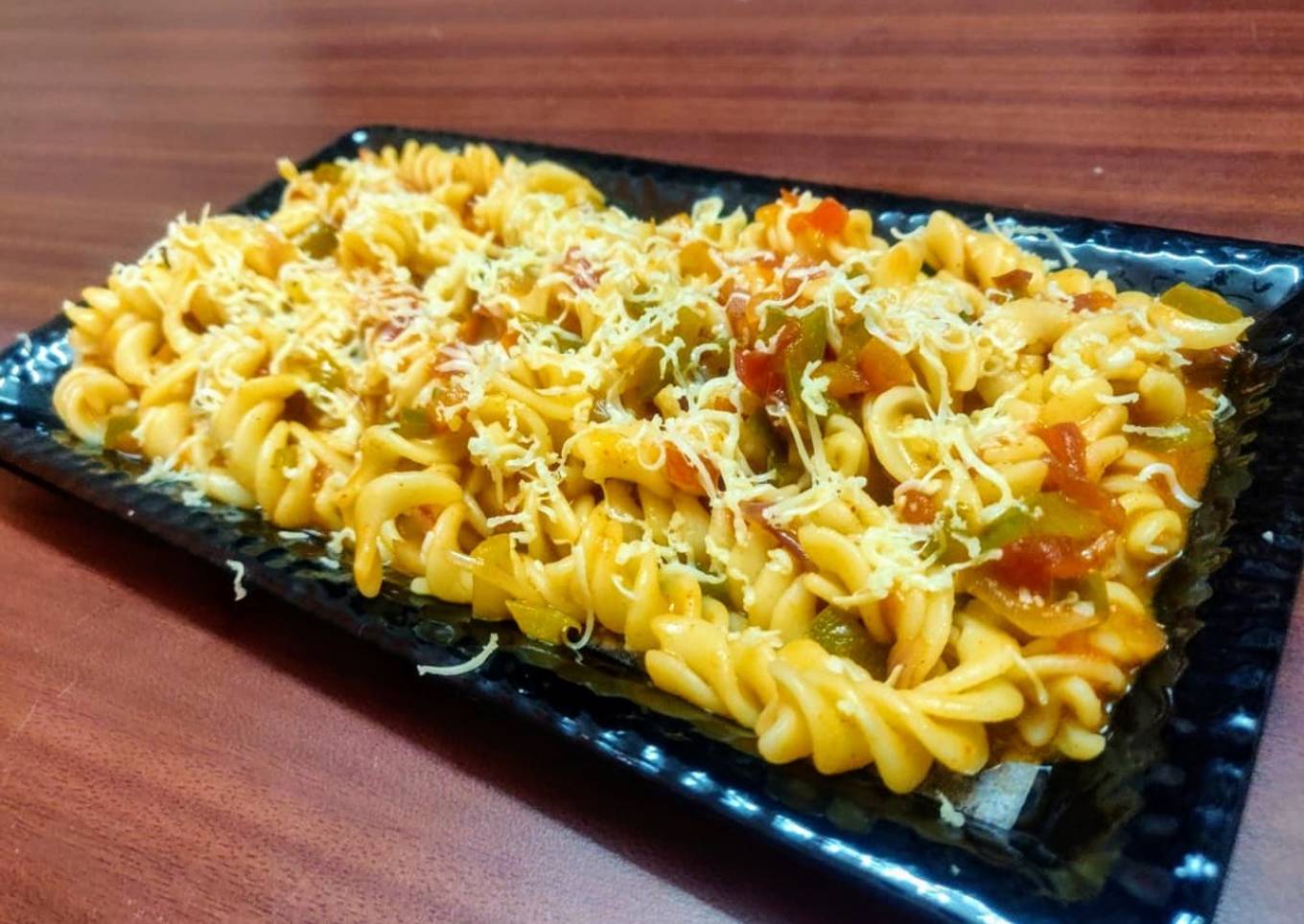 Italian pasta with cheesy taste