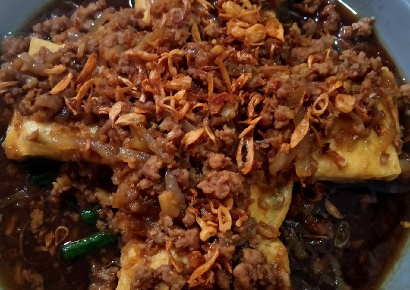 Tahu siram daging