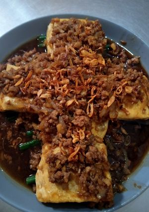 Foto resep Tahu siram daging