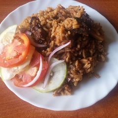 A picture of Beef pilau.