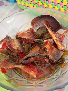 Foto resep Sambel ikan asin kacang panjang