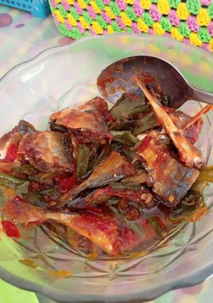 Foto resep Sambel ikan asin kacang panjang