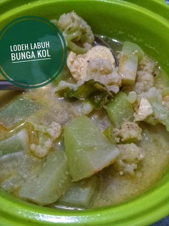 Cara Gampang Membikin Resep Lodeh Labuh Siam bunga Kol yang Bikin Ngiler Anti Ribet, Lezat