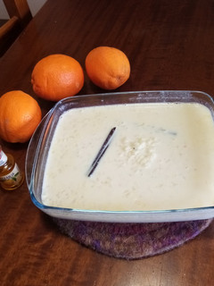 Una foto de Arroz con leche al aroma de naranja