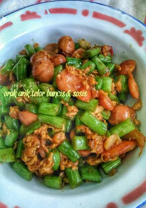 Foto resep Orak arik telor buncis & sosis
