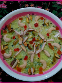A picture of Raw Pumpkin halwa.