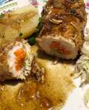 Rollos de pollo y verdura (wraps de pollo)