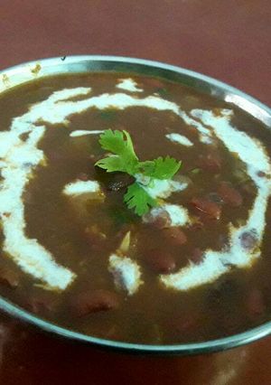 A picture of Jain Rajma masala.
