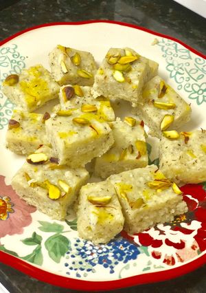 A picture of Coconut barfi (simple and easy recipe).