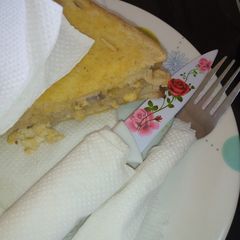 A picture of Scramble egg sandwish.