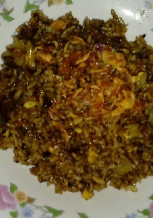 Foto resep Nasi goreng rawon terong special