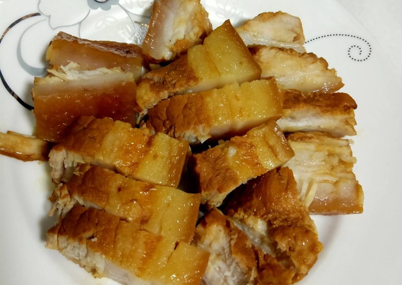 Stewed pork belly