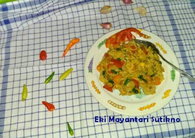 Bakmi Instan Goreng Basah (Olahan Indomie)