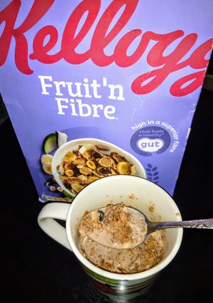A picture of Milo Wheat flakes'n fruits.