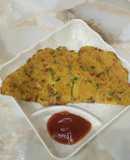 20 min breakfast vegetable besan cheela