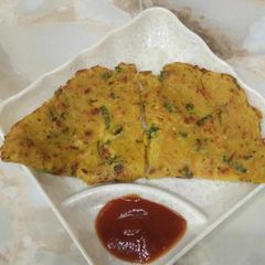 A picture of 20 min breakfast vegetable besan cheela.