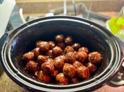 A picture of frozen meatball crockpot