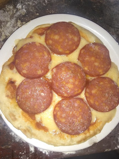 Una foto de Pizza a la sartén