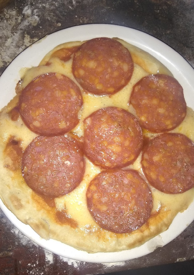 Una foto de Pizza a la sartén