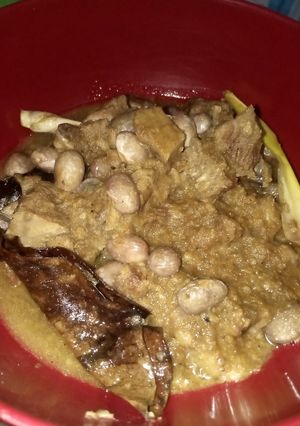 Foto resep Kukumbu kacang merah daging sapi (Rendang kacang merah)