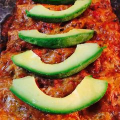 A picture of Enchiladas 100% home made.