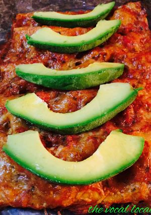 A picture of Enchiladas 100% home made.