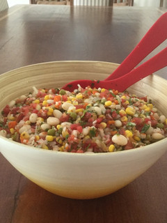 Una foto de Mix de verduras cocidas y crudas