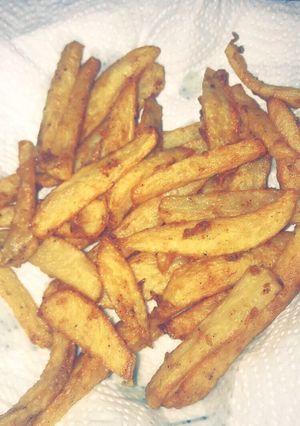 صورة لوصفة بطاطا مقليه مقرمشه 🥔🥔