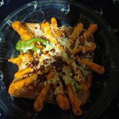A picture of Kurkure cheese open sandwich.